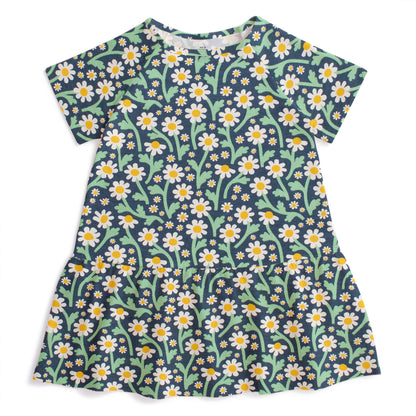Milwaukee Dress - Bold Daisies Navy
