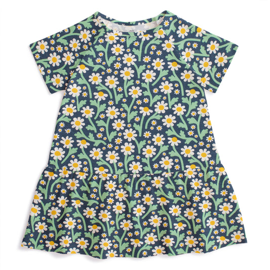 Milwaukee Dress - Bold Daisies Navy