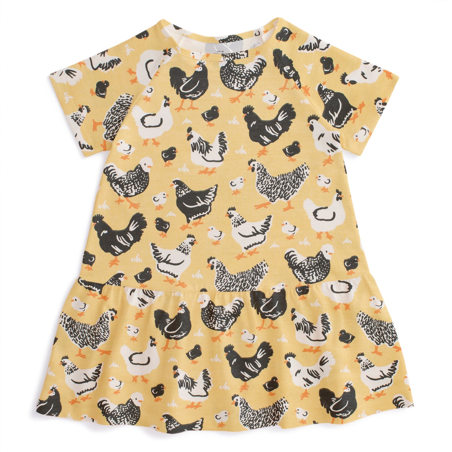 Milwaukee Dress - Chicken Family Yellow