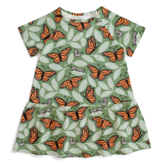Milwaukee Dress - Monarchs Dark Green