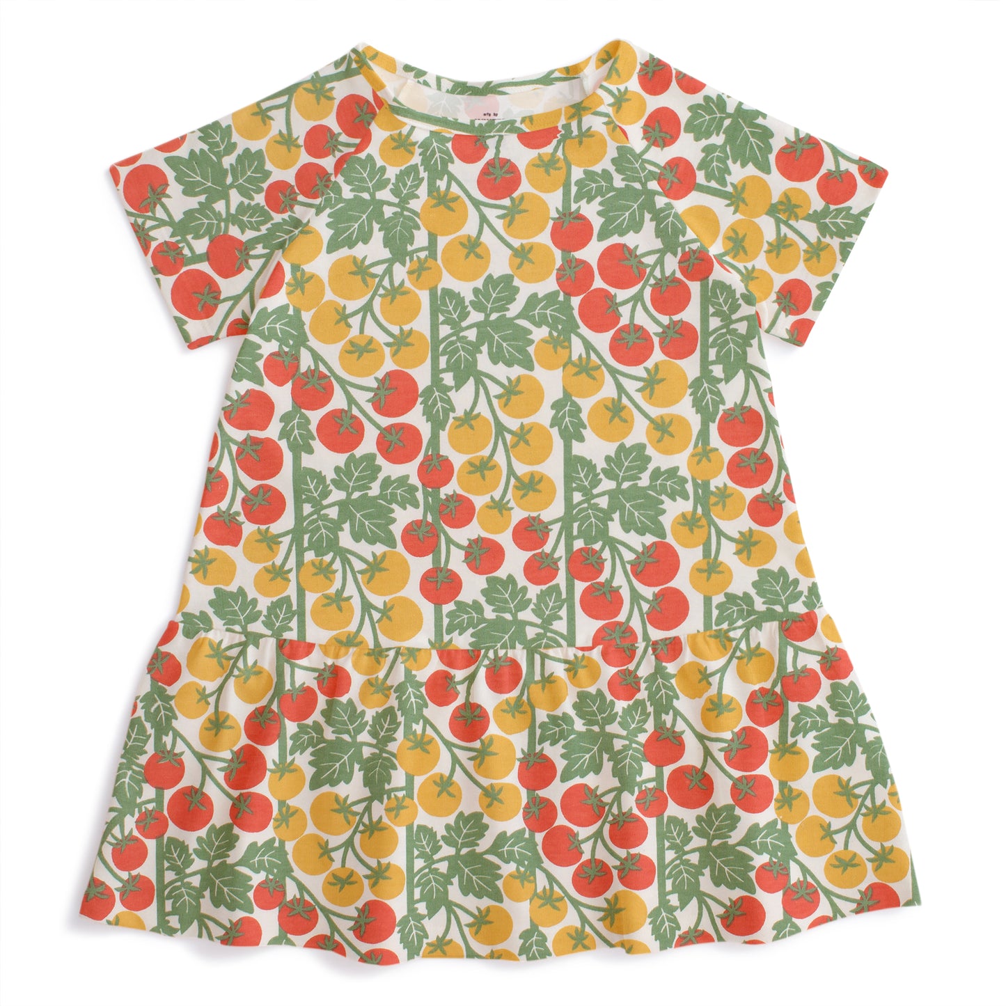 Milwaukee Dress - Tomato Vines Red & Yellow