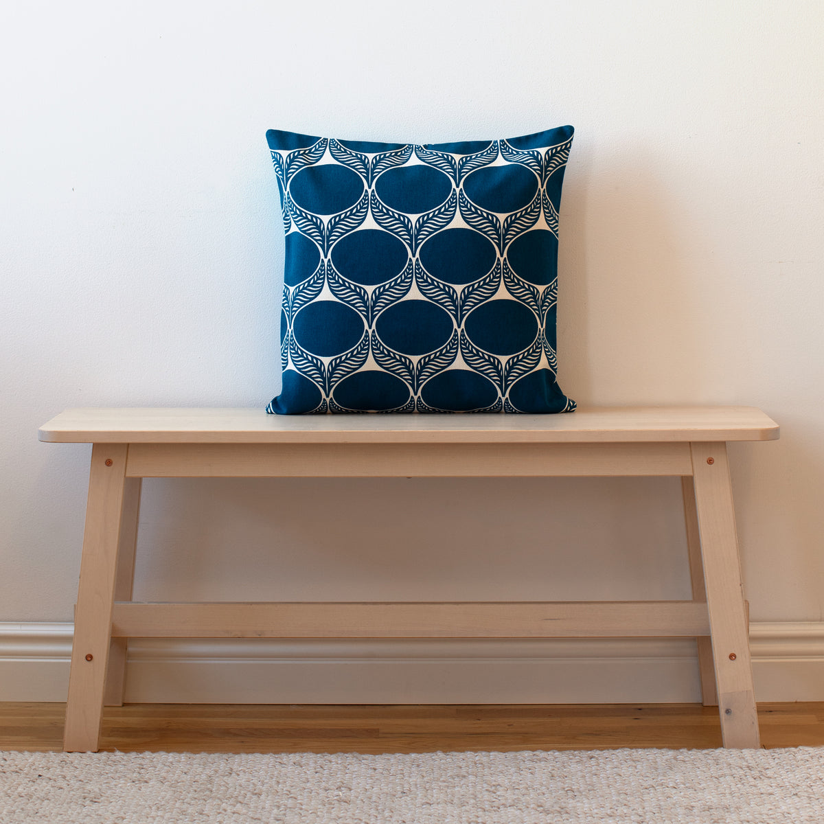 Pillow Case - June Leaf Marine Blue