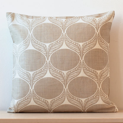 Belgian Linen Pillow Case - June Leaf Khaki