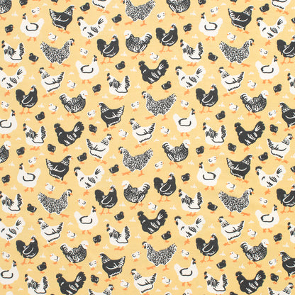 Milwaukee Dress - Chicken Family Yellow