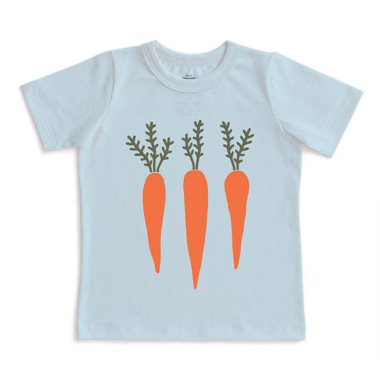 Short-Sleeve GRAPHIC Tee - Carrots Sky Blue