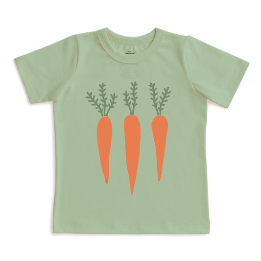 Short-Sleeve GRAPHIC Tee - Carrots Meadow Green