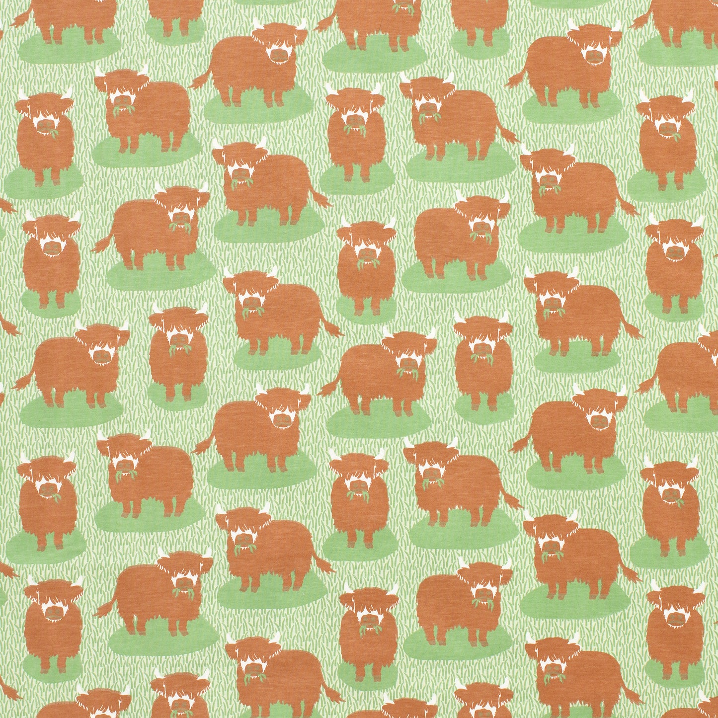 Milwaukee Dress - Highland Cows Green