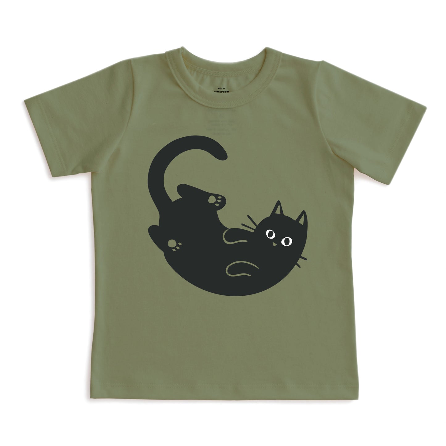 Short-Sleeve GRAPHIC Tee - Cat Forest Green