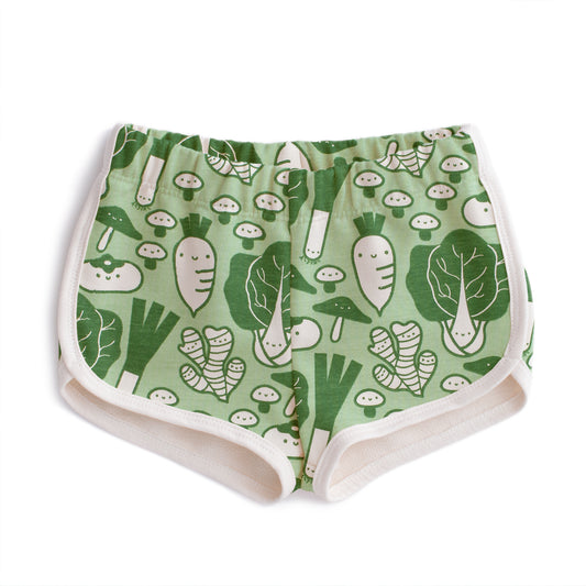 French Terry Shorts - Veggies Green
