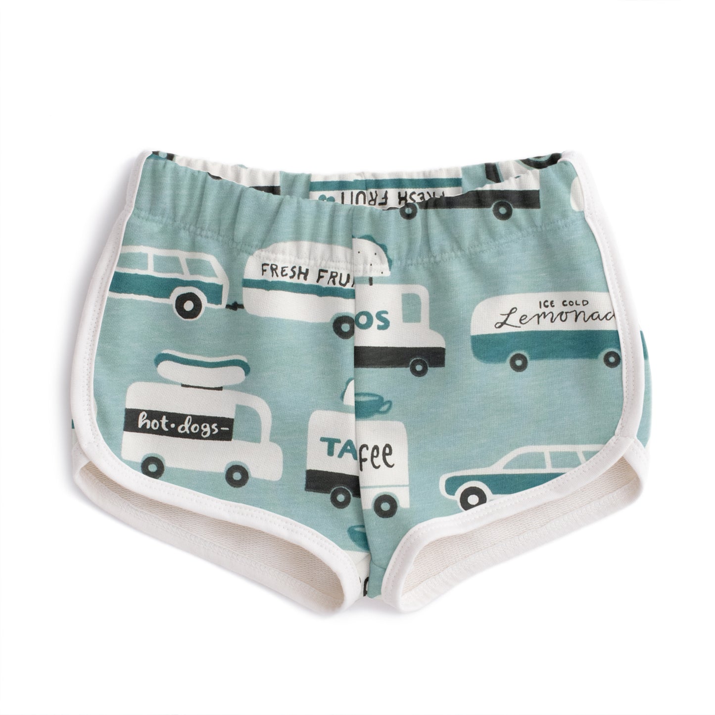 French Terry Shorts - Food Trucks Surf Blue