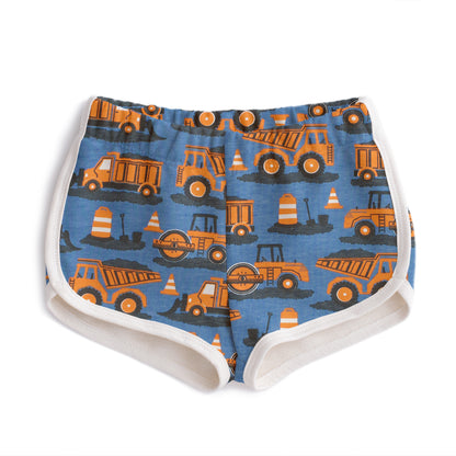 French Terry Shorts - Roadwork Orange & Blue
