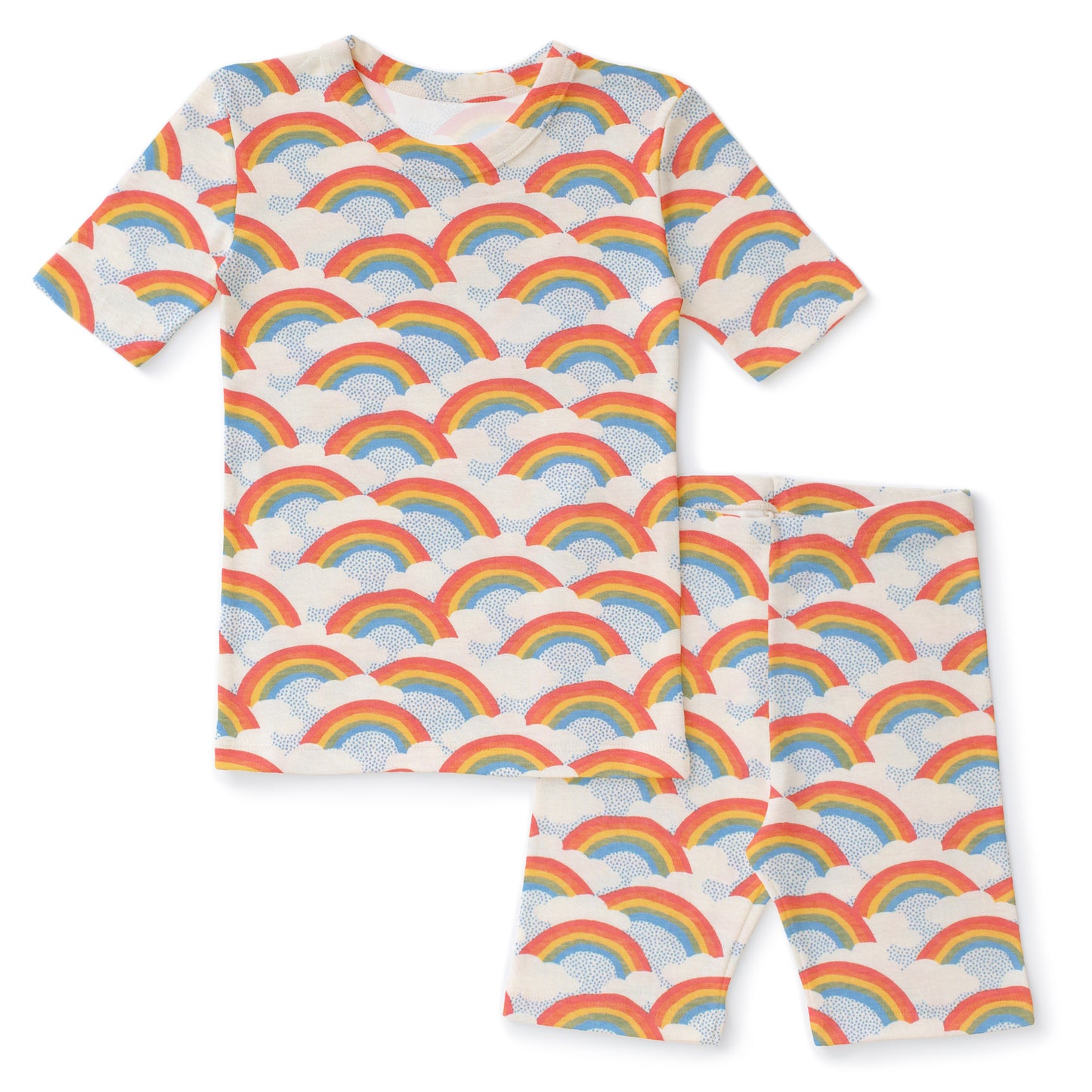 Kids Summer Pajama Set - Rainbows