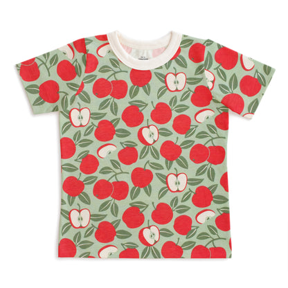 Short-Sleeve Tee - Apples Red & Green