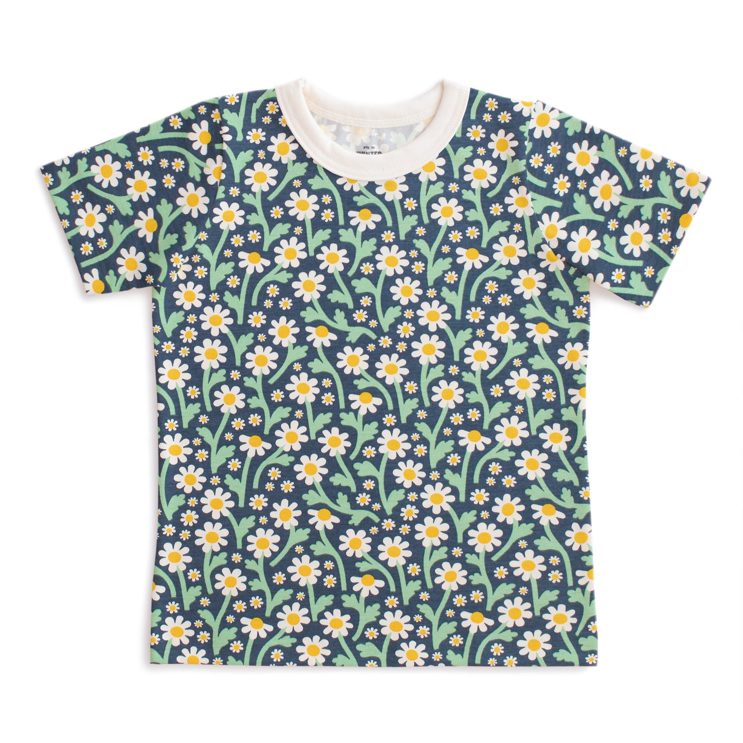 Short-Sleeve Tee - Bold Daisies Navy