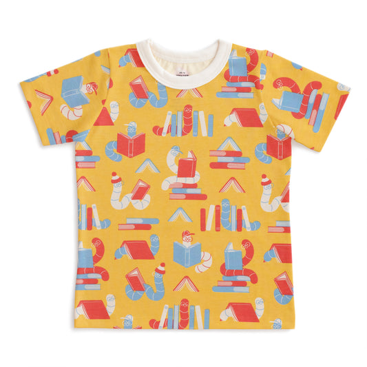 Short-Sleeve Tee - Bookworms Yellow