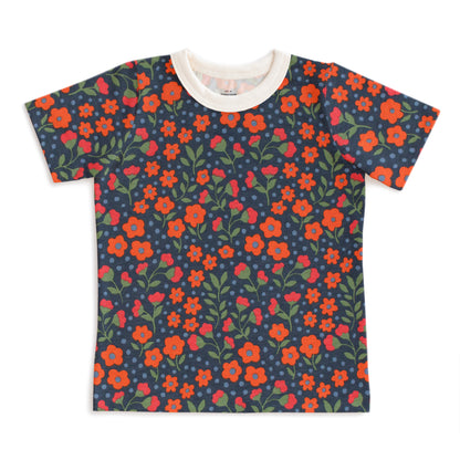 Short-Sleeve Tee - Garden Blooms Navy
