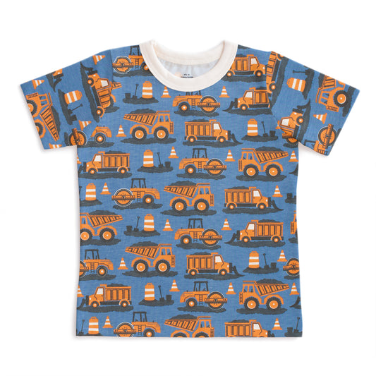 Short-Sleeve Tee - Roadwork Orange & Blue
