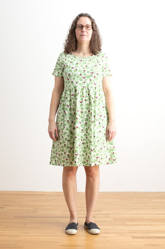 Stockholm Dress - Clover & Ladybugs Green