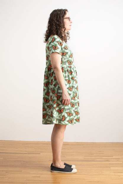Stockholm Dress - Monarchs Dark Green