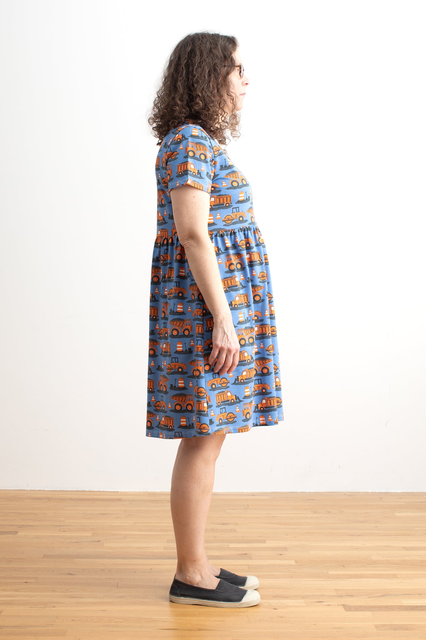 Stockholm Dress - Roadwork Orange & Blue