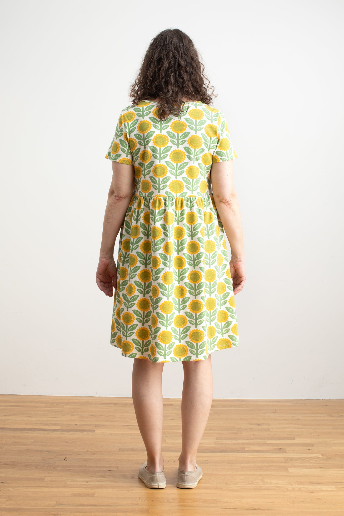Stockholm Dress - Sunflowers Green