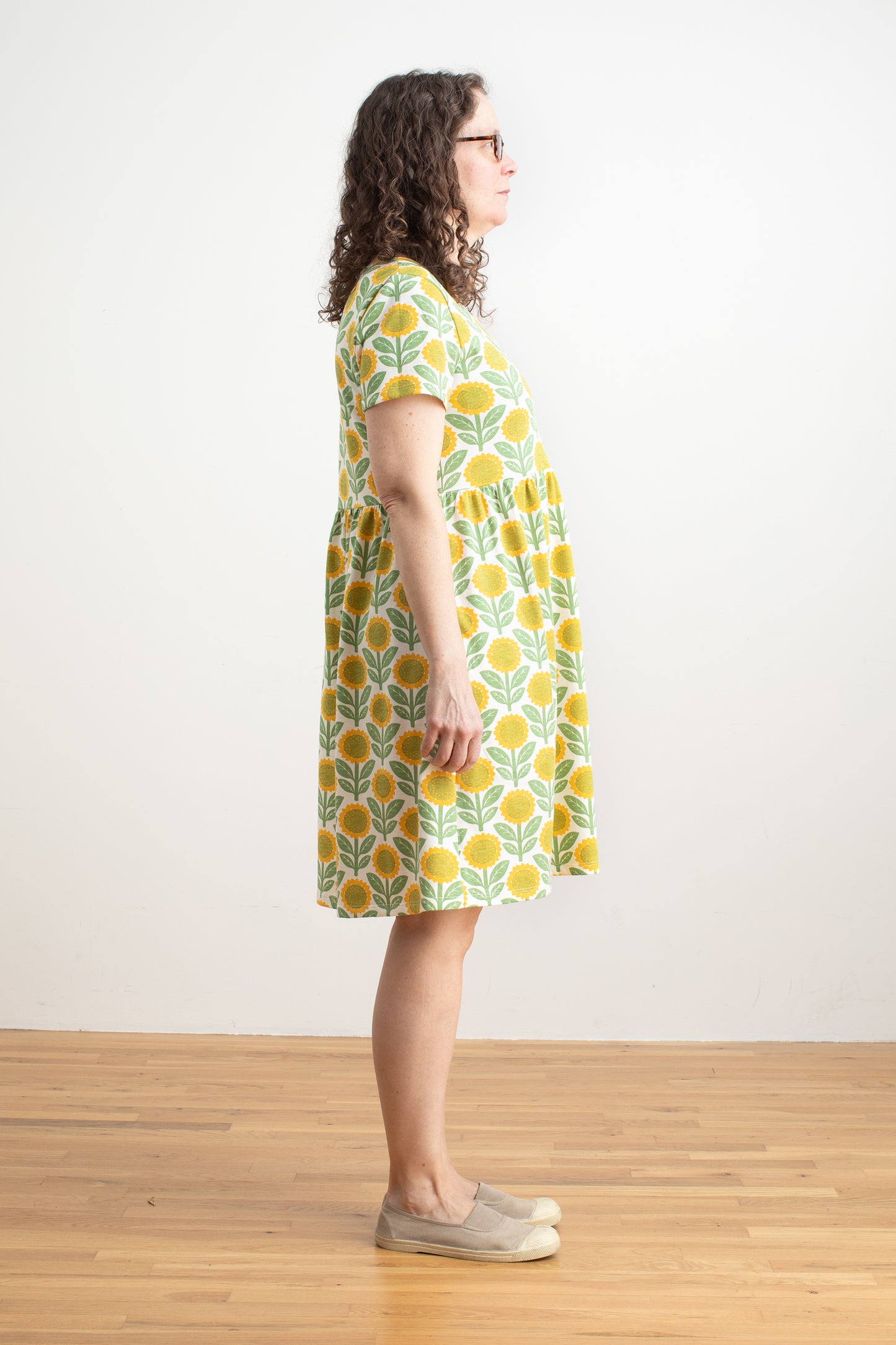 Stockholm Dress - Sunflowers Green