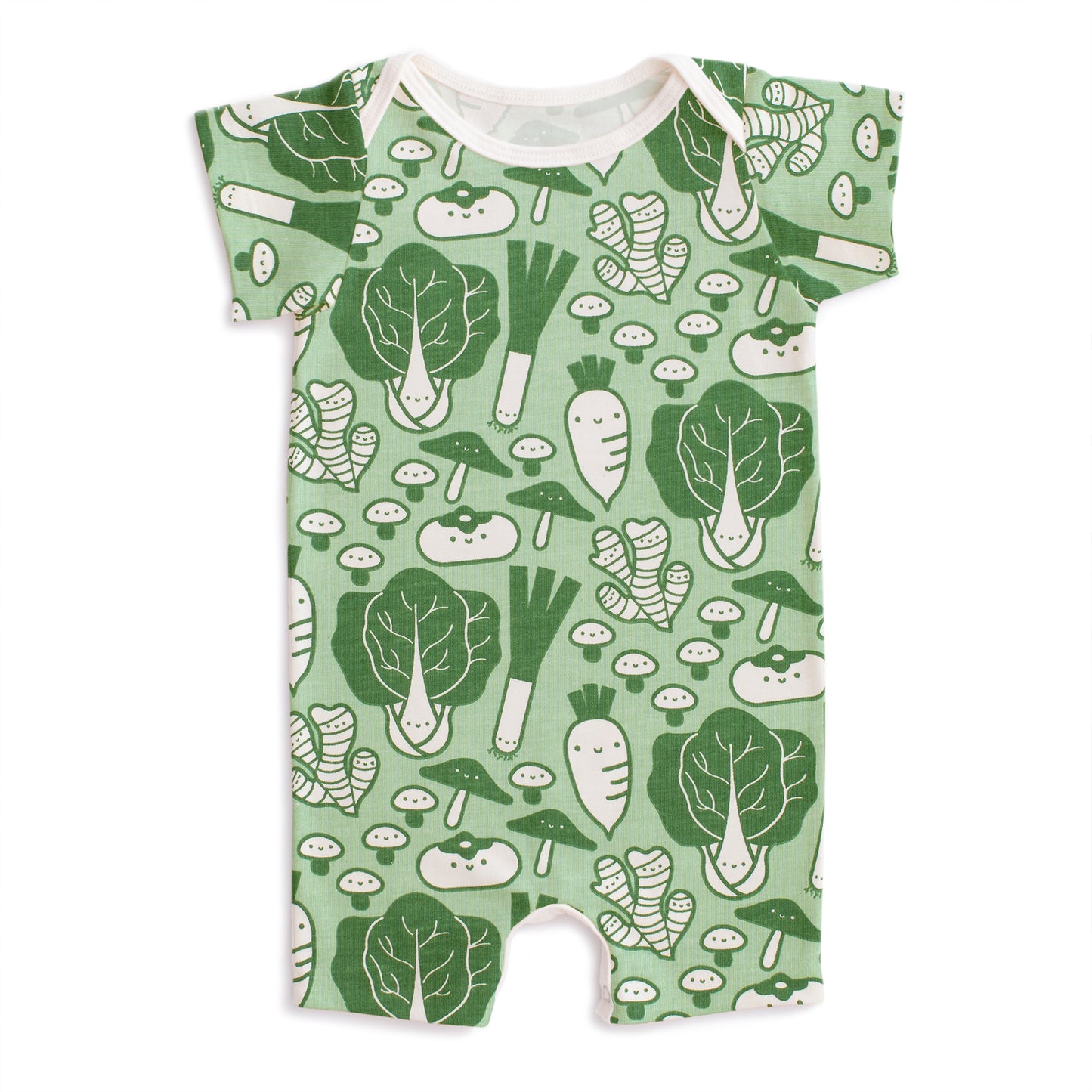 Summer Romper - Veggies Green