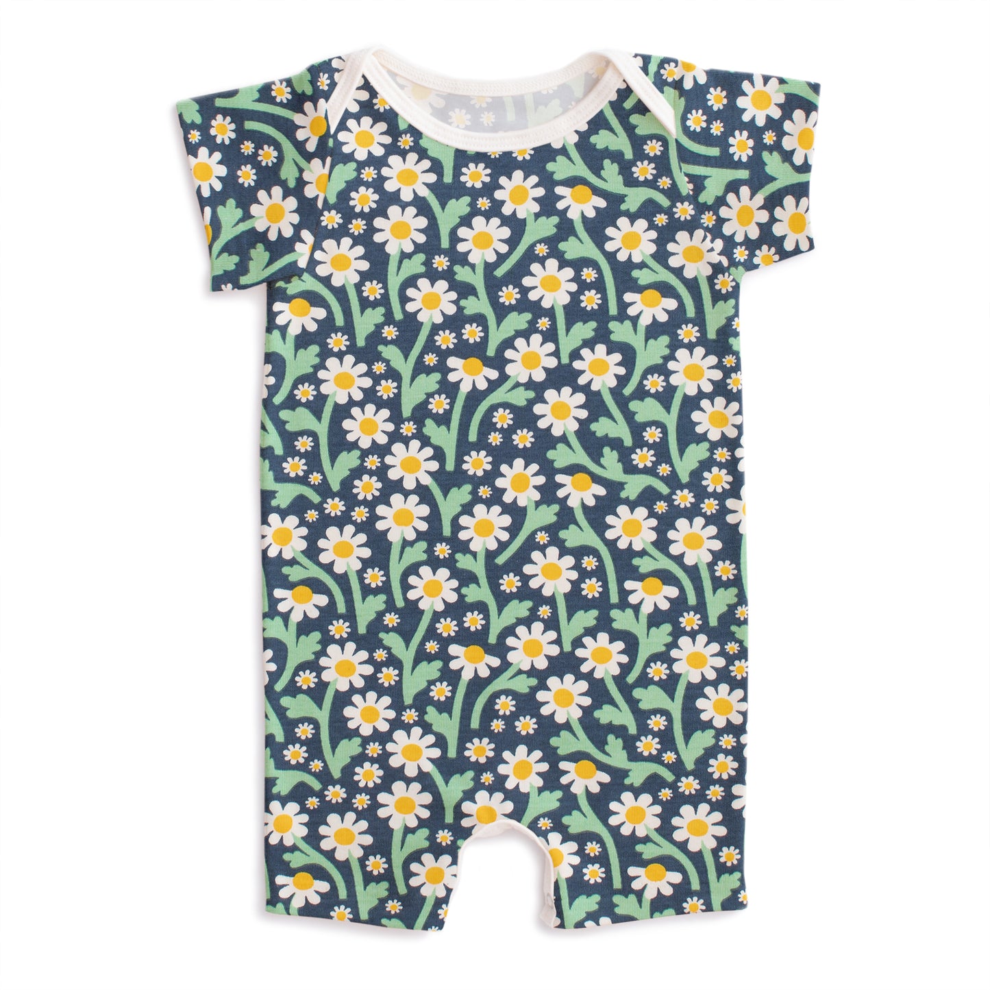 Summer Romper - Bold Daisies Navy
