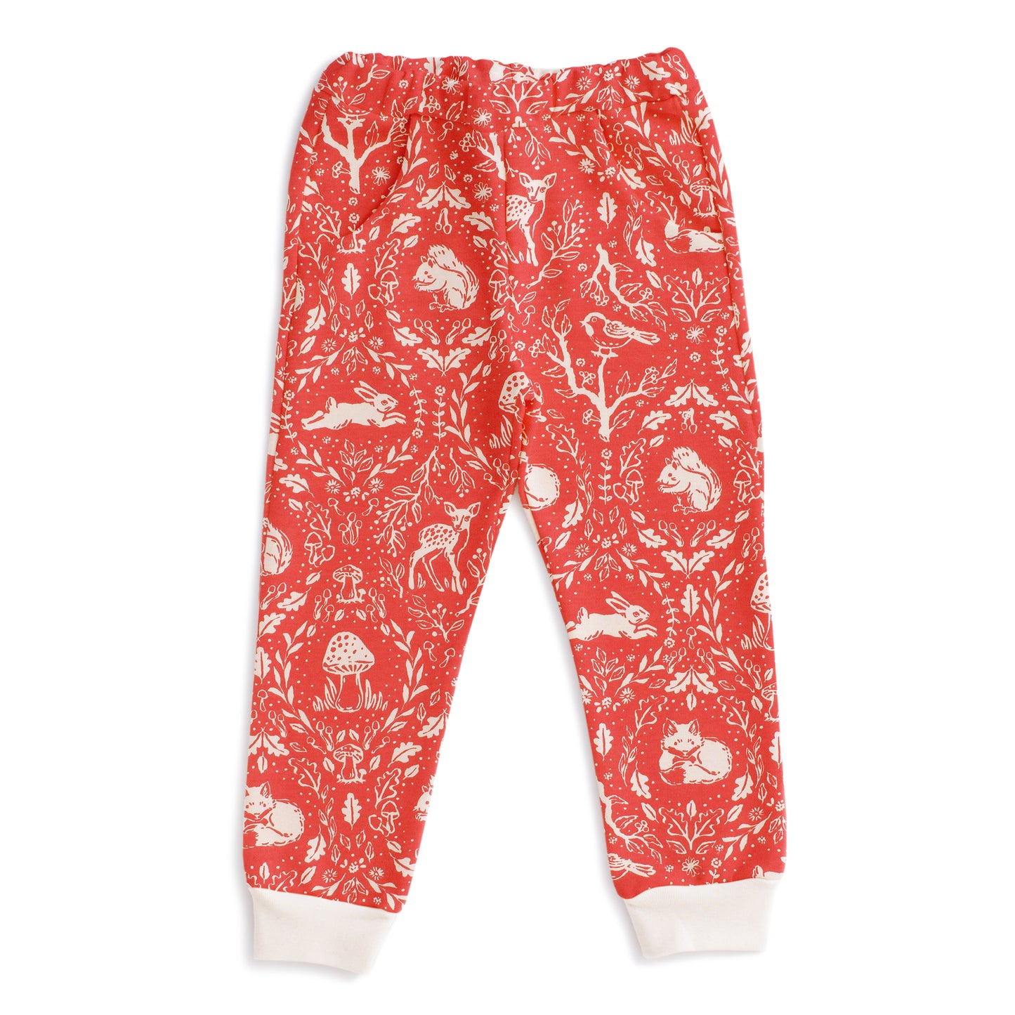 Sweatpants - Animal Tapestry Red