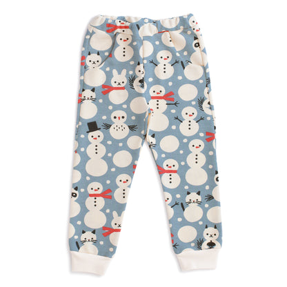Sweatpants - Snow Creatures Blue