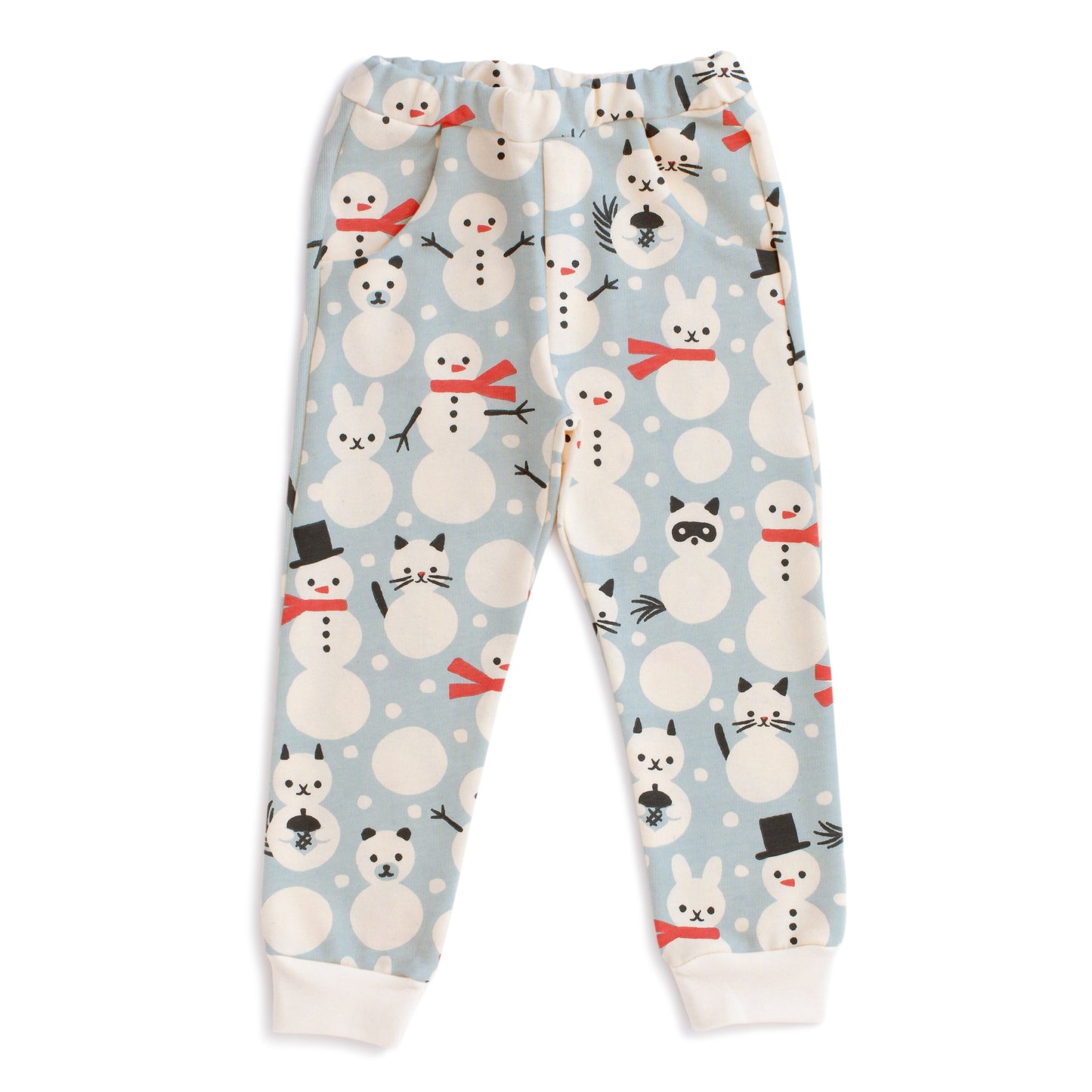 Sweatpants - Snow Creatures Sky Blue