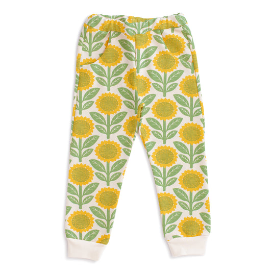 Sweatpants - Sunflowers Green