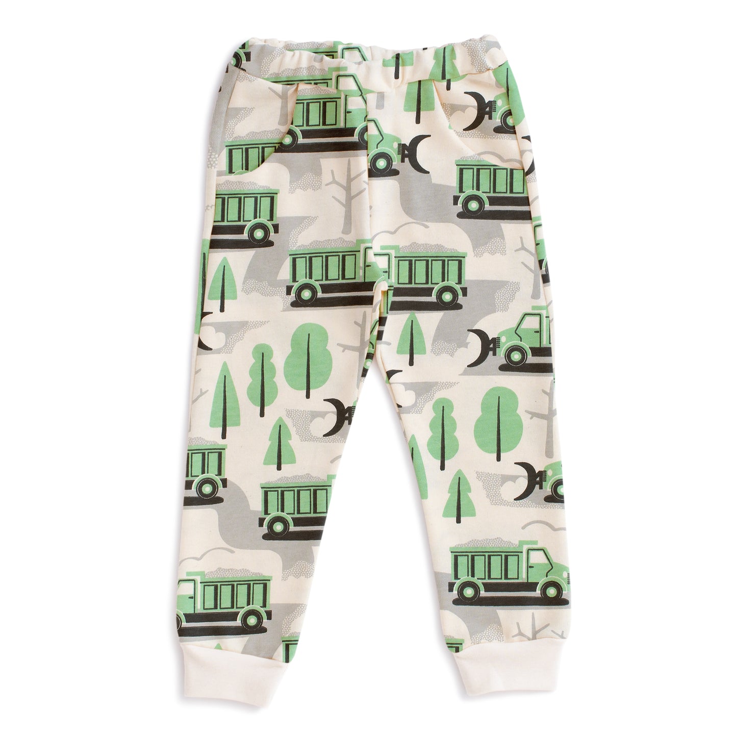 Sweatpants - Snow Plows Green