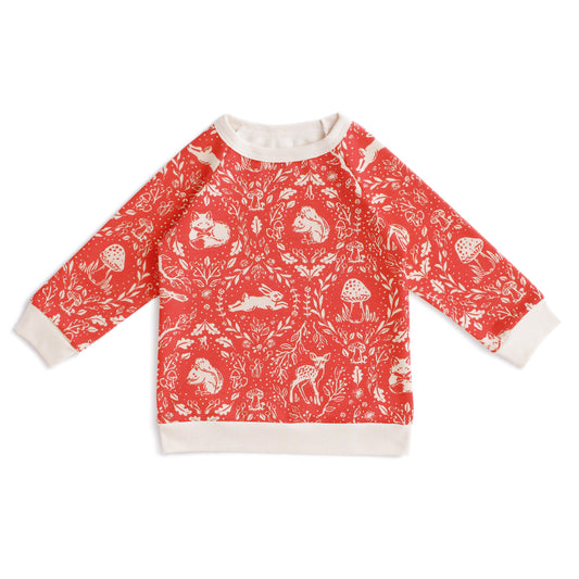 Sweatshirt - Animal Tapestry Red
