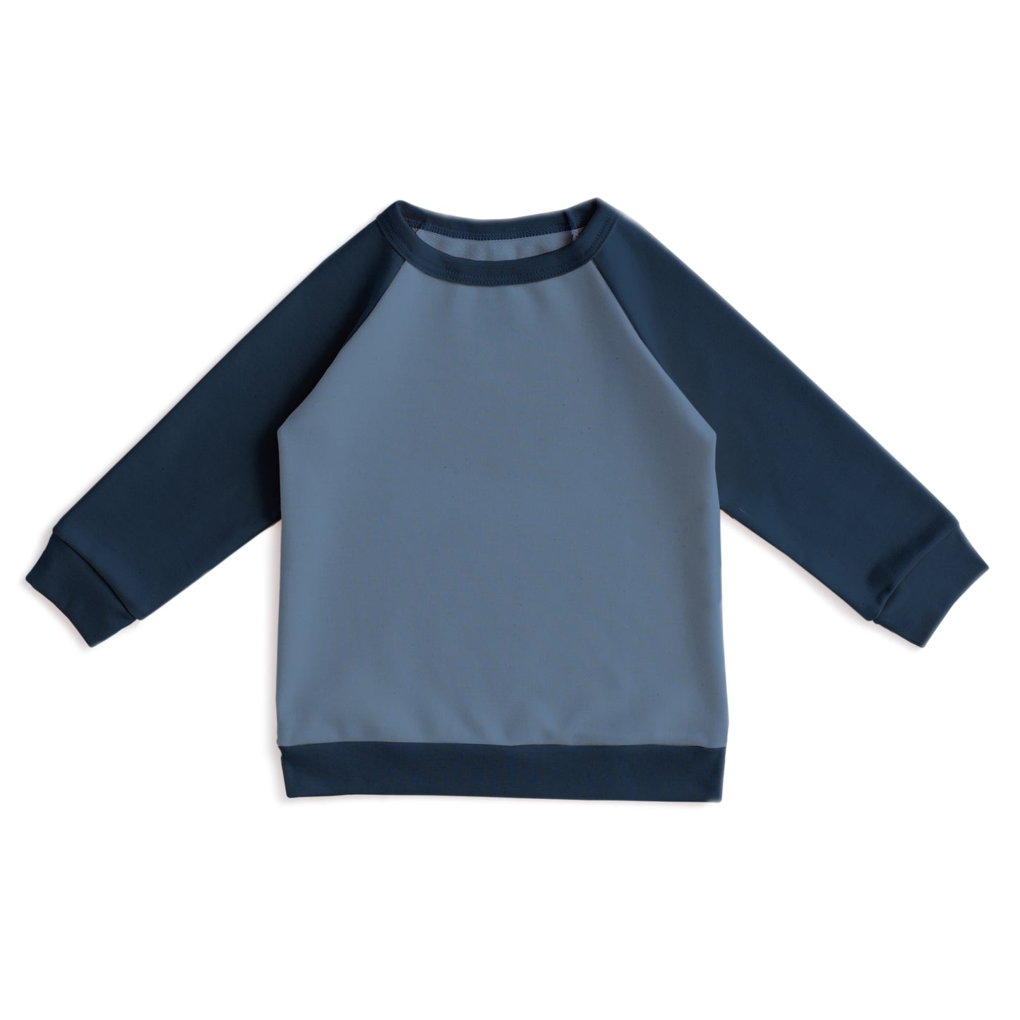 Color Block Sweatshirt - Lake Blue & Night Sky