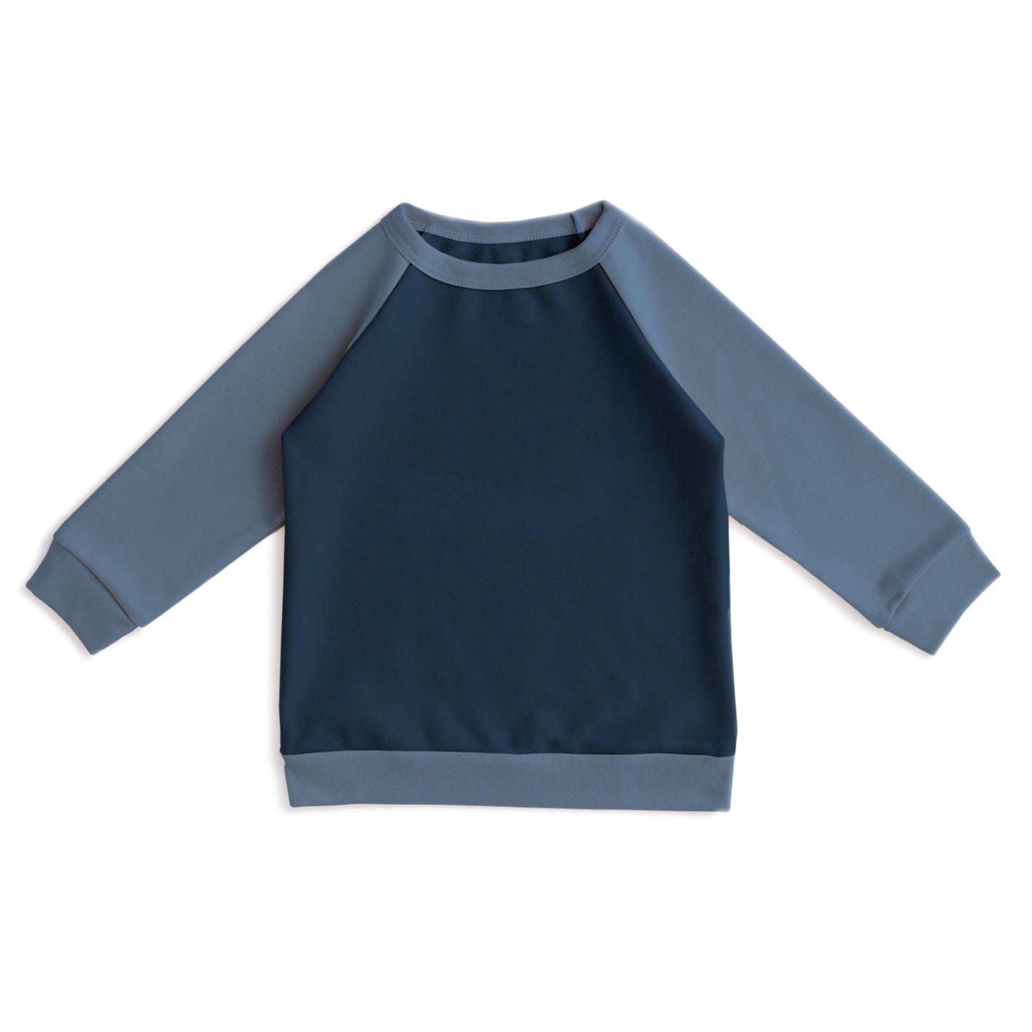 Color Block Sweatshirt - Night Sky & Lake Blue