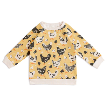 Sweatshirt - Chicken Family Yellow