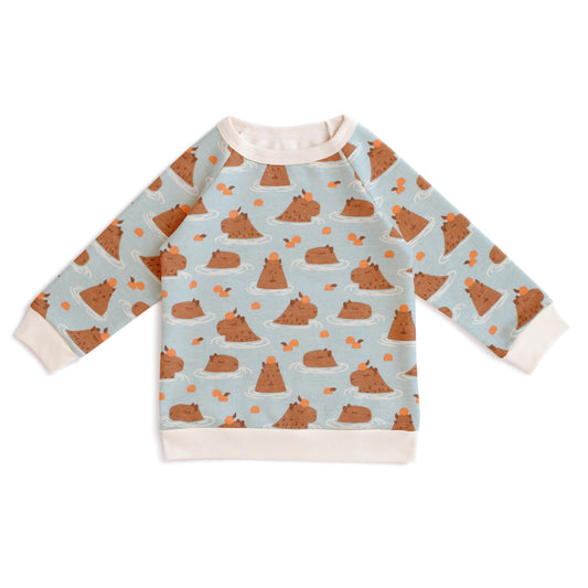 Sweatshirt - Capybaras Blue
