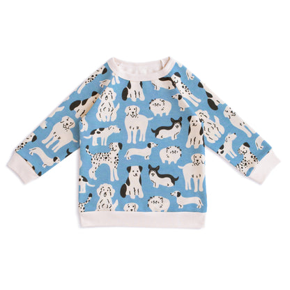Sweatshirt - Dog Parade Blue
