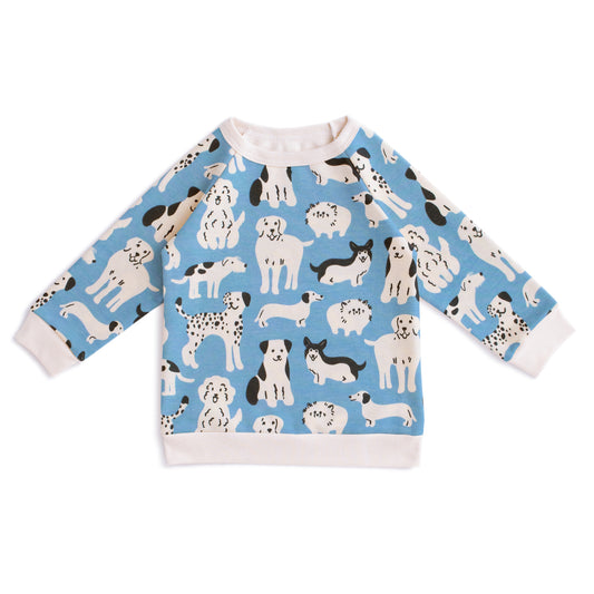 Sweatshirt - Dog Parade Blue