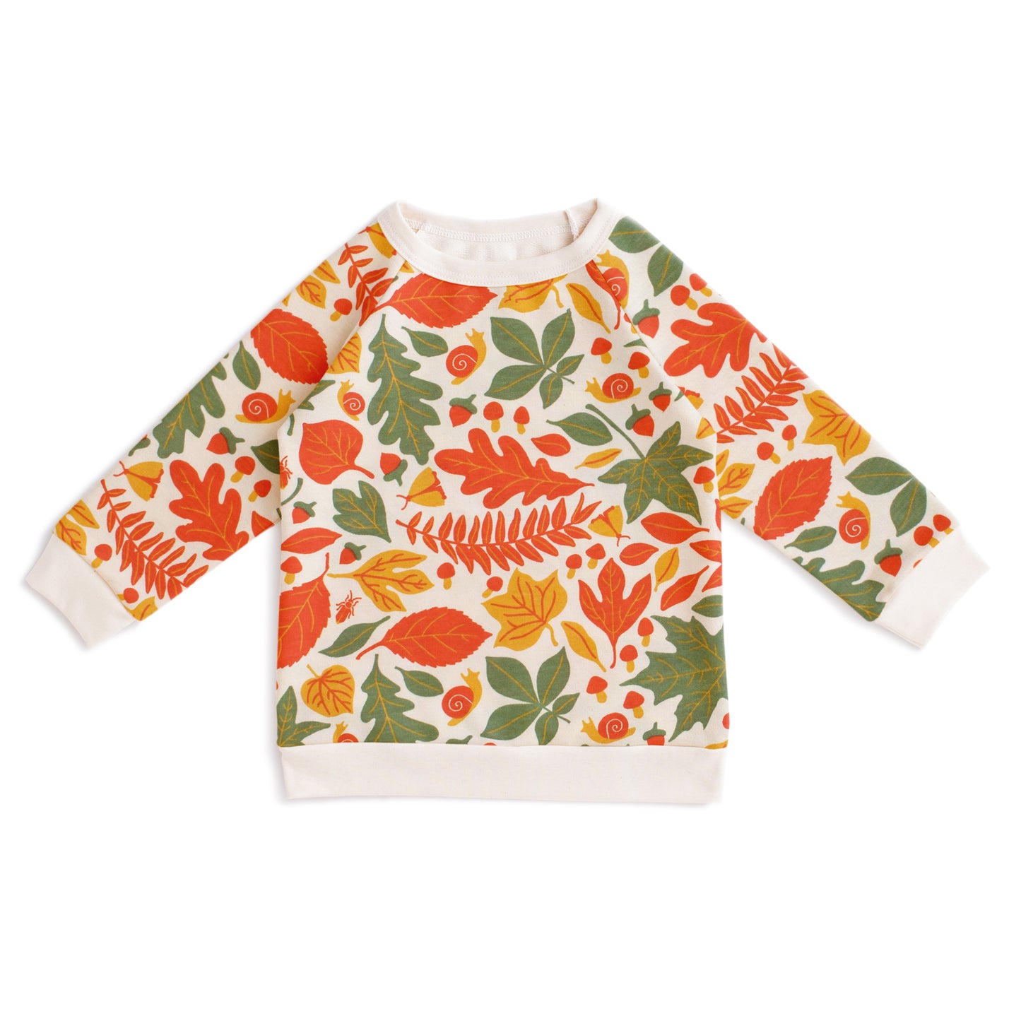 Sweatshirt - Leaves Yellow & Green