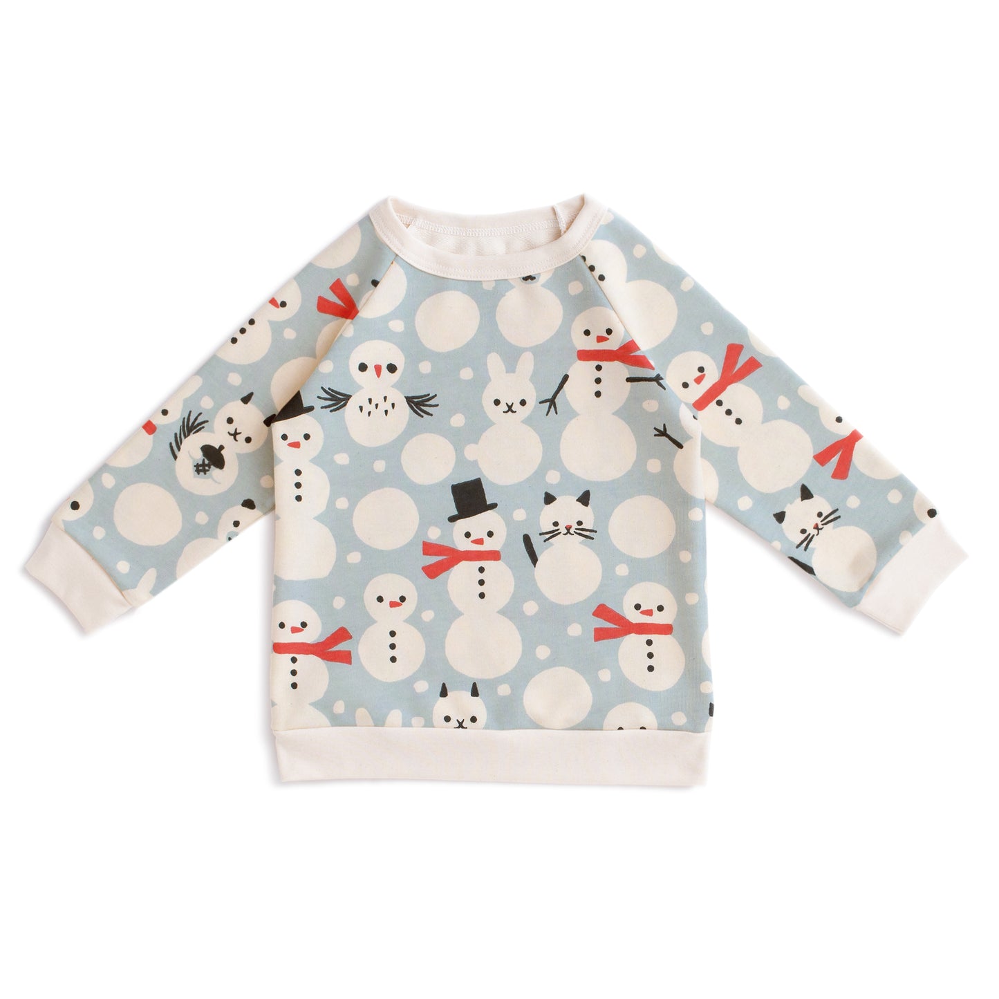 Sweatshirt - Snow Creatures Sky Blue