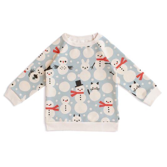Sweatshirt - Snow Creatures Sky Blue