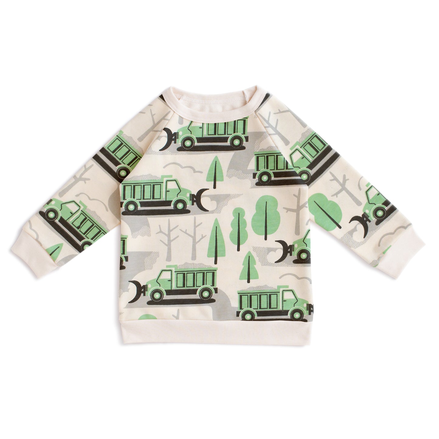 Sweatshirt - Snow Plows Green