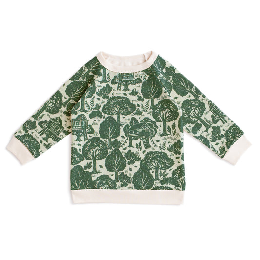Sweatshirt - Treehouses Green