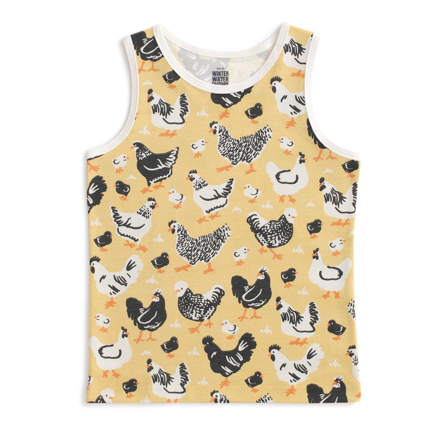 Tank Top - Chicken Family Yellow