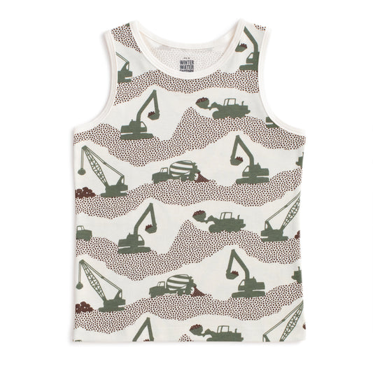 Tank Top - Construction Forest Green