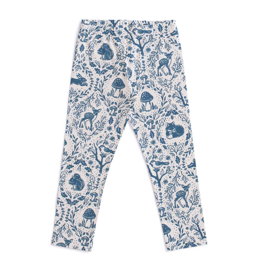 Leggings - Animal Tapestry Delft Blue