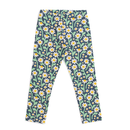 Baby Leggings - Bold Daisies Navy