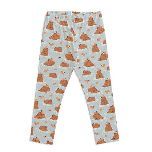 Leggings - Capybaras Blue